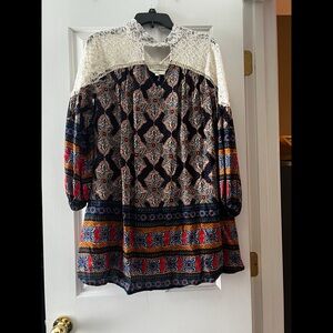 Bohemian Lace Patchwork Dress